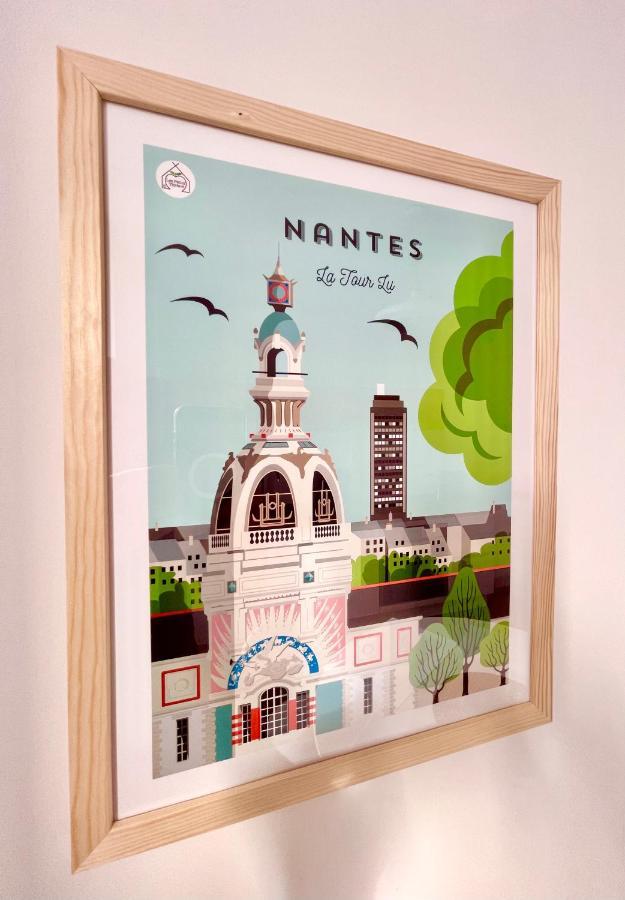 St Nazaire - L'Art Deco - Stationnement Gratuit - Centre Ville - Wifi Fibre 圣纳泽尔 外观 照片
