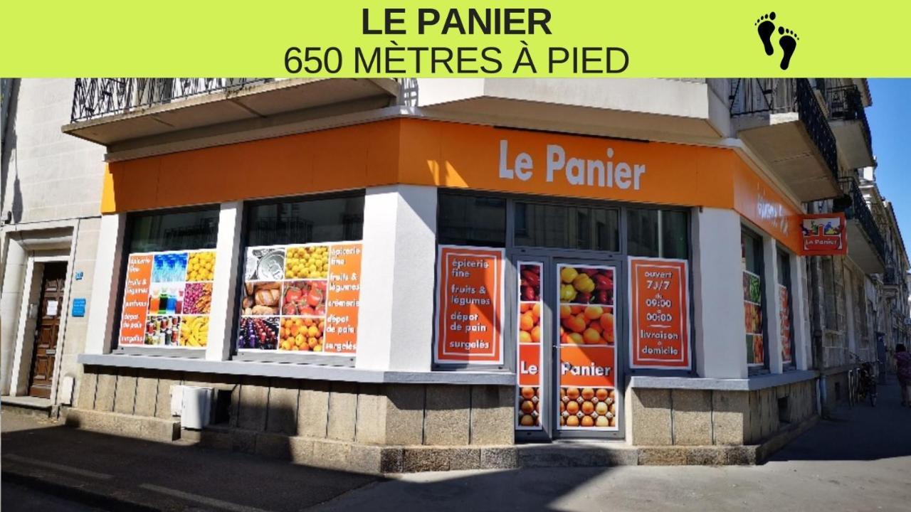 St Nazaire - L'Art Deco - Stationnement Gratuit - Centre Ville - Wifi Fibre 圣纳泽尔 外观 照片